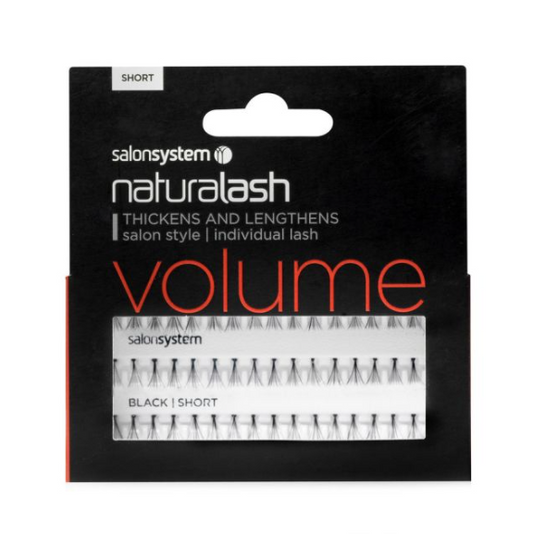 Salon System natural lash: Black - Short