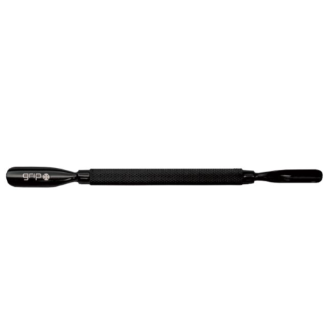 CUTICLE PUSHER DOUBLE ENDED MATTE BLACK