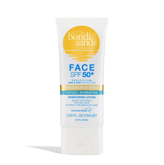 SPF 50+ FRAGRANCE FREE TINTED FACE LOTION 75ML